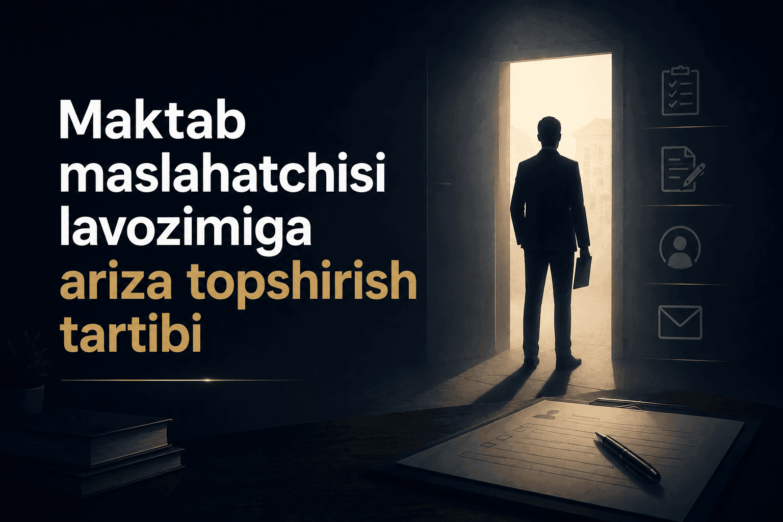 Maktab maslahatchisi lavozimiga ariza topshirish tartibi