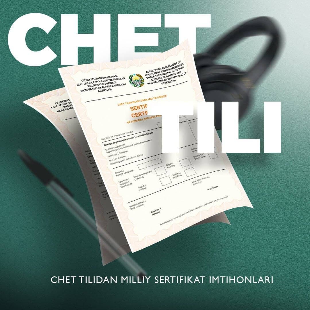 2026-yil may oyi uchun chet tili imtihonlari ruxsatnomalari e’lon qilindi