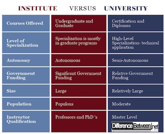 Universitet va institut: Asosiy farqlar nimada?