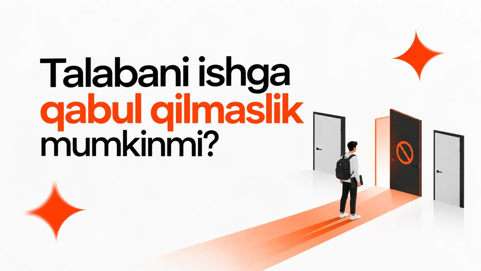 Ishga qabul qilish rad etilganda mansabdor shaxsga 5-10 BHM jarima solinadi