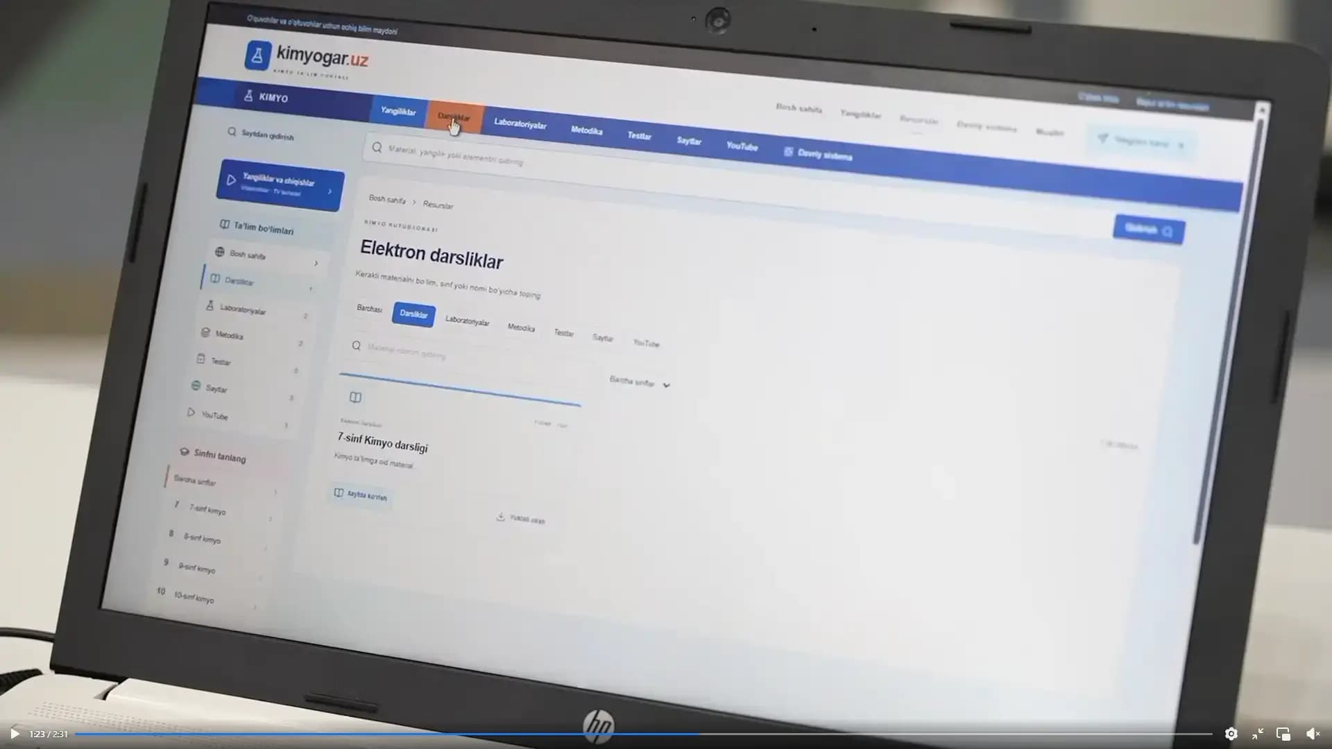 Surxondaryolik uslubchi kimyo o’qituvchilari uchun veb-platforma yaratdi