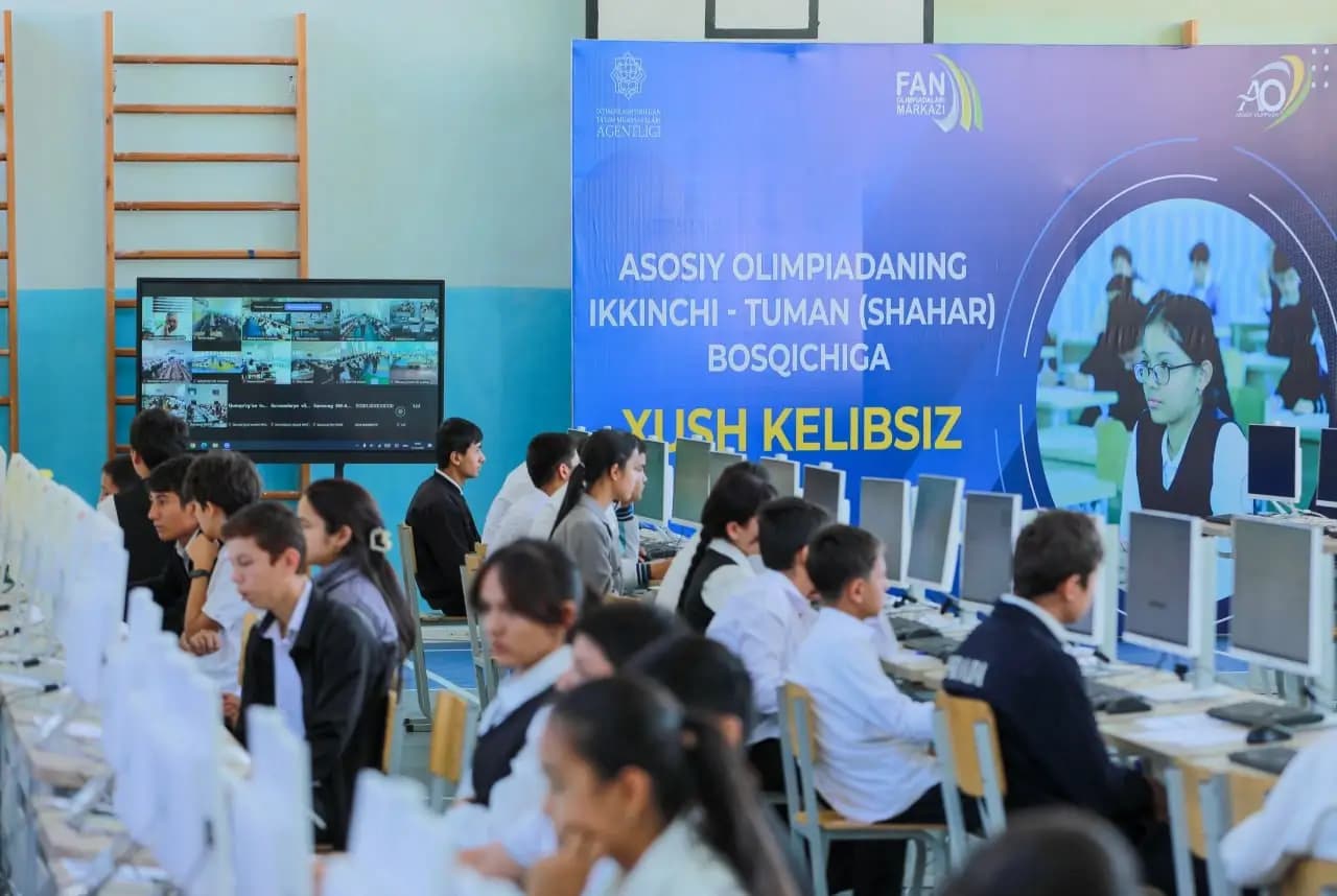 Olimpiadaning tuman bosqichida 50 ming nafar o’quvchi bellashmoqda