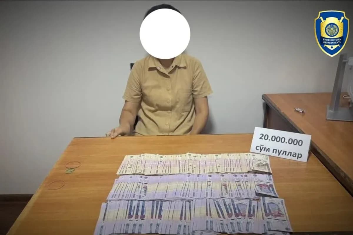 Nukusda ishga olish uchun 20 mln so‘m pora olgan bog‘cha direktori ushlandi