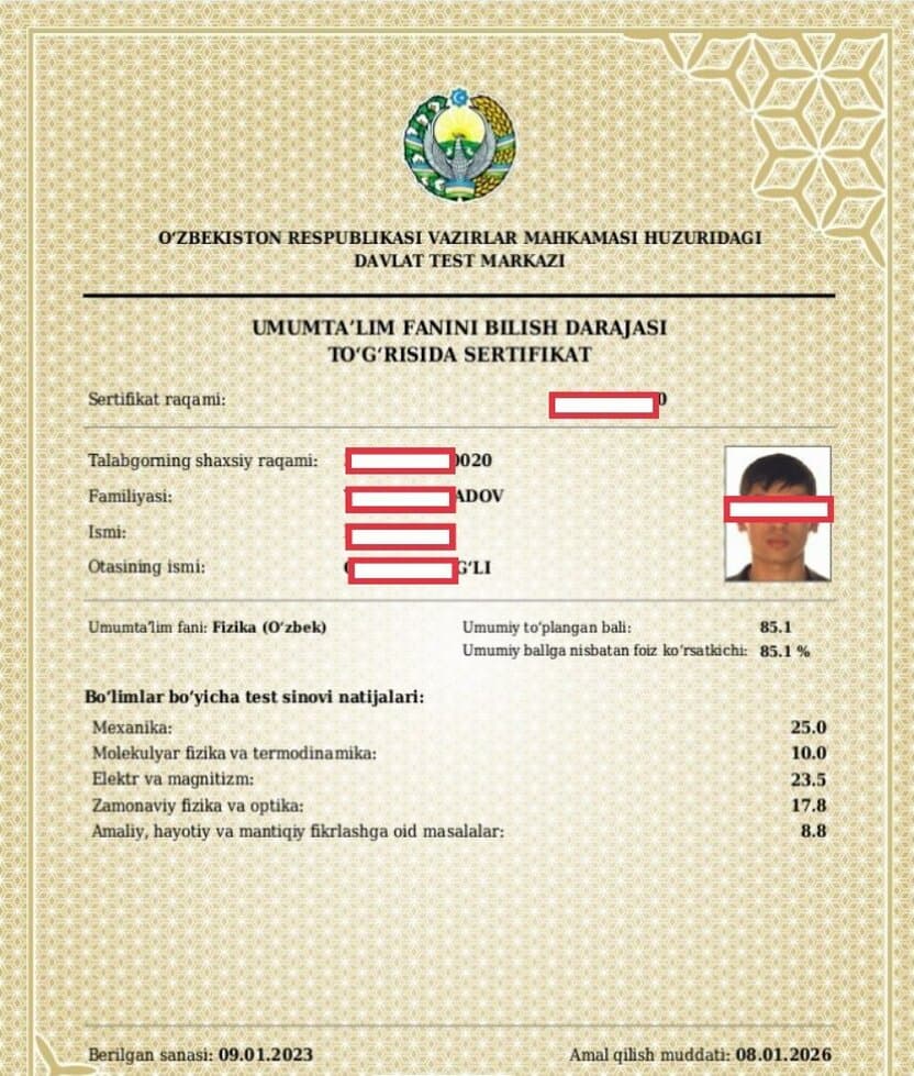 Milliy sertifikat: Ballar qanday hisoblanadi va kimga kerak?