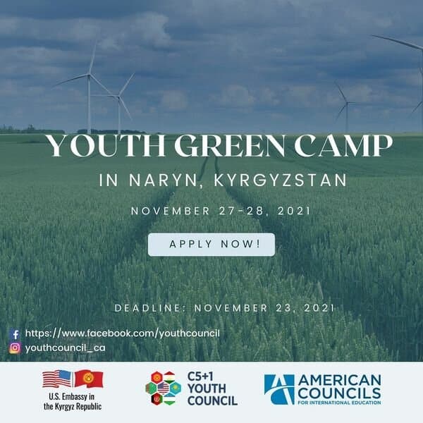 Youth Green Camp: Qirg‘izistonda ekologik oromgoh