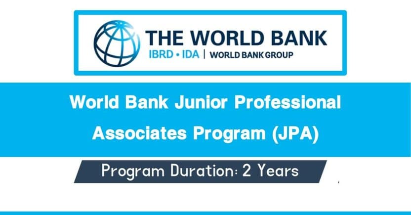 Jahon banki Junior Professional Associates dasturi: Ish imkoniyati
