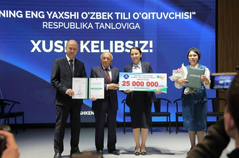 Yilning eng yaxshi o‘zbek tili o‘qituvchisi: G‘oliblar aniqlandi