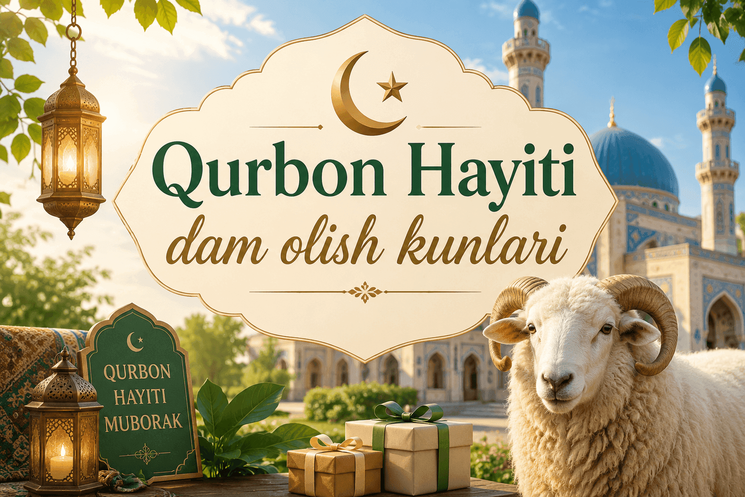 Qurbon hayitida ketma-ket 5 kun dam olinadi