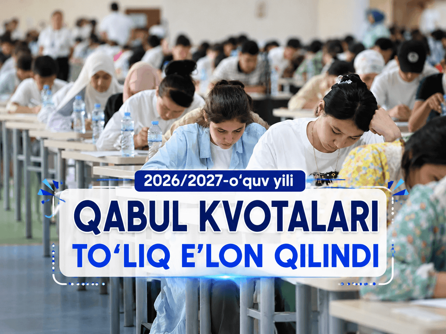 2026/2027-o’quv yili qabul kvotalari to’liq e’lon qilindi