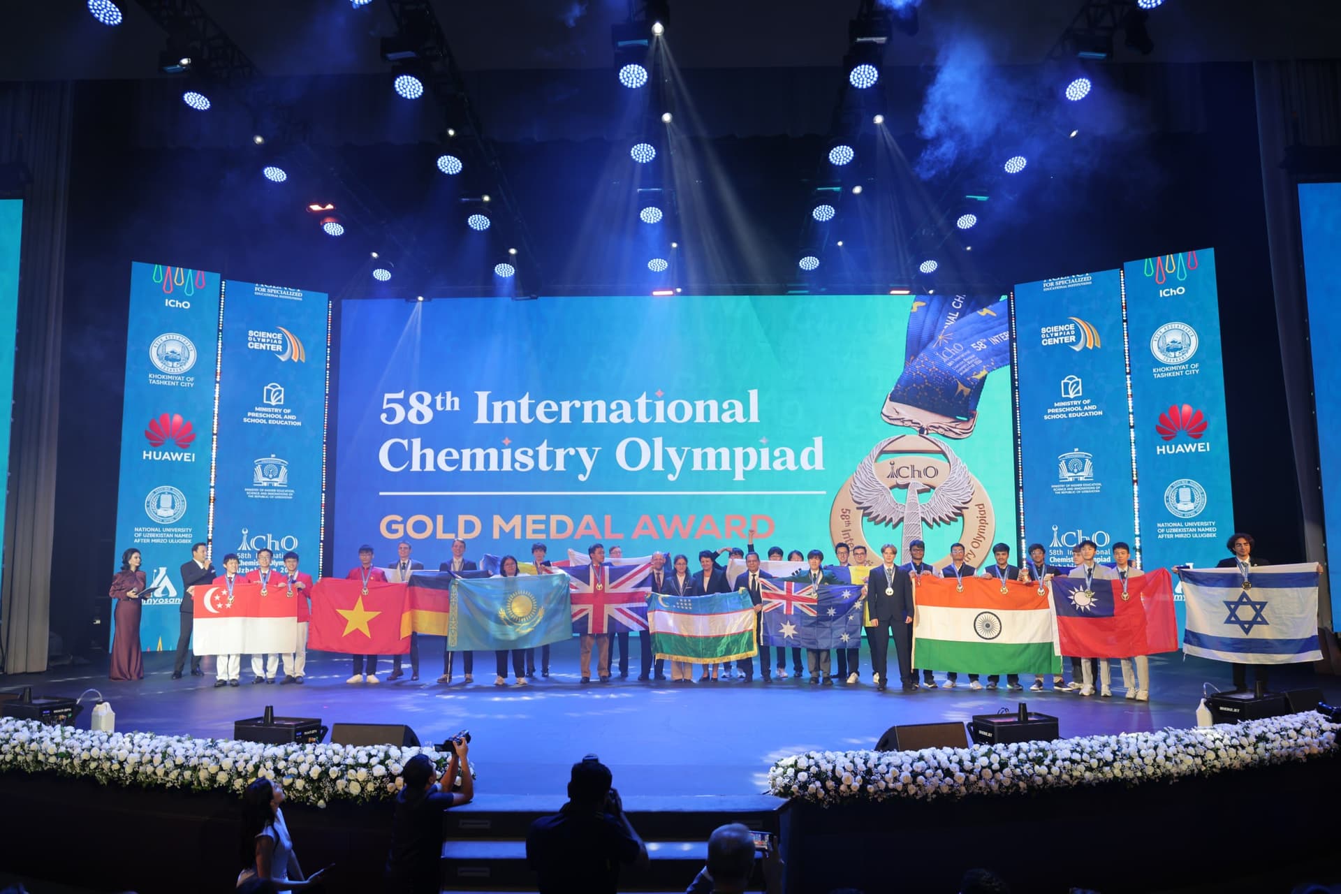 58-Xalqaro kimyo olimpiadasida o’zbekistonlik o’quvchilar 4 ta medal oldi