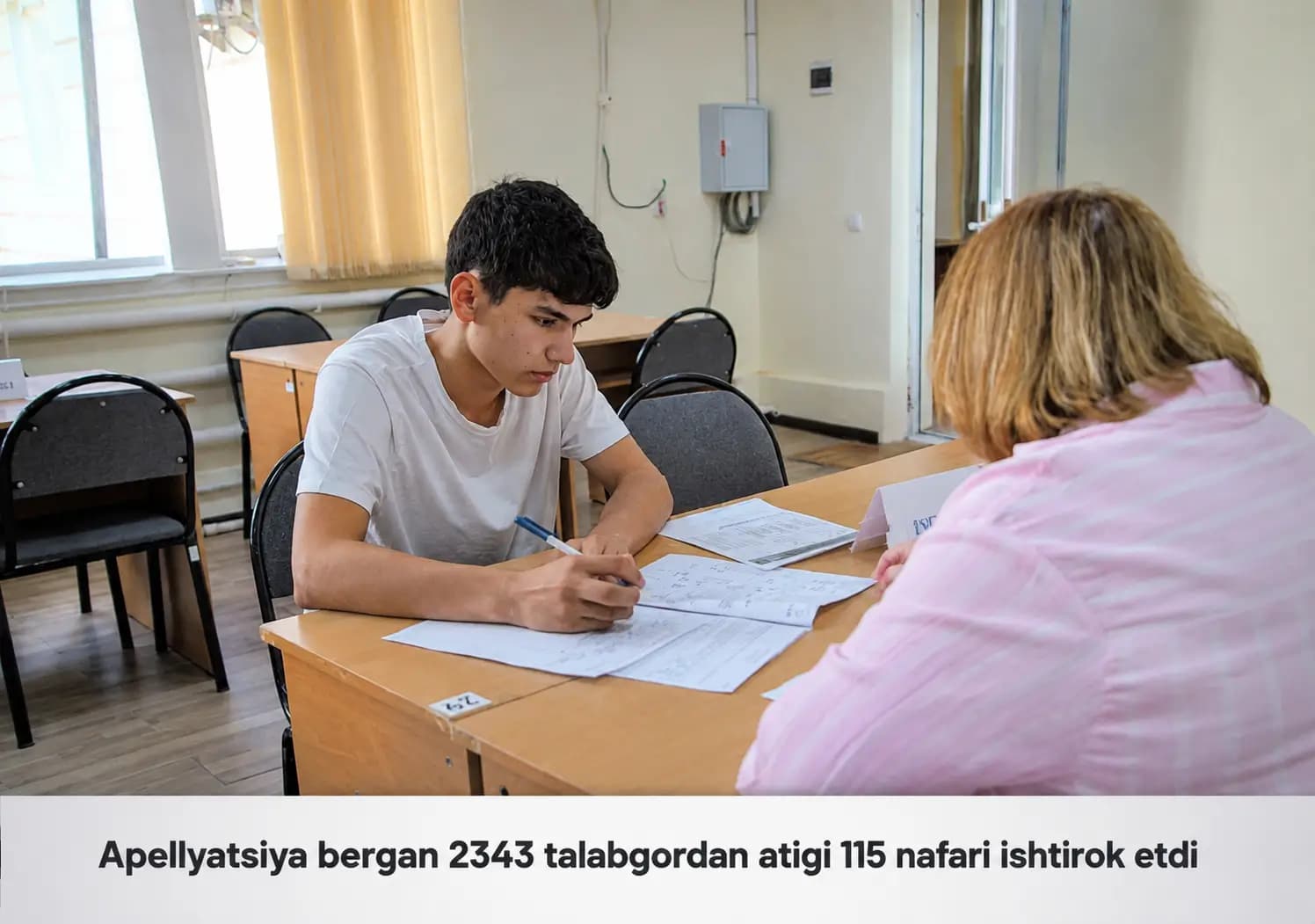 Apellyatsiya bergan 2343 talabgordan atigi 115 nafari ishtirok etdi