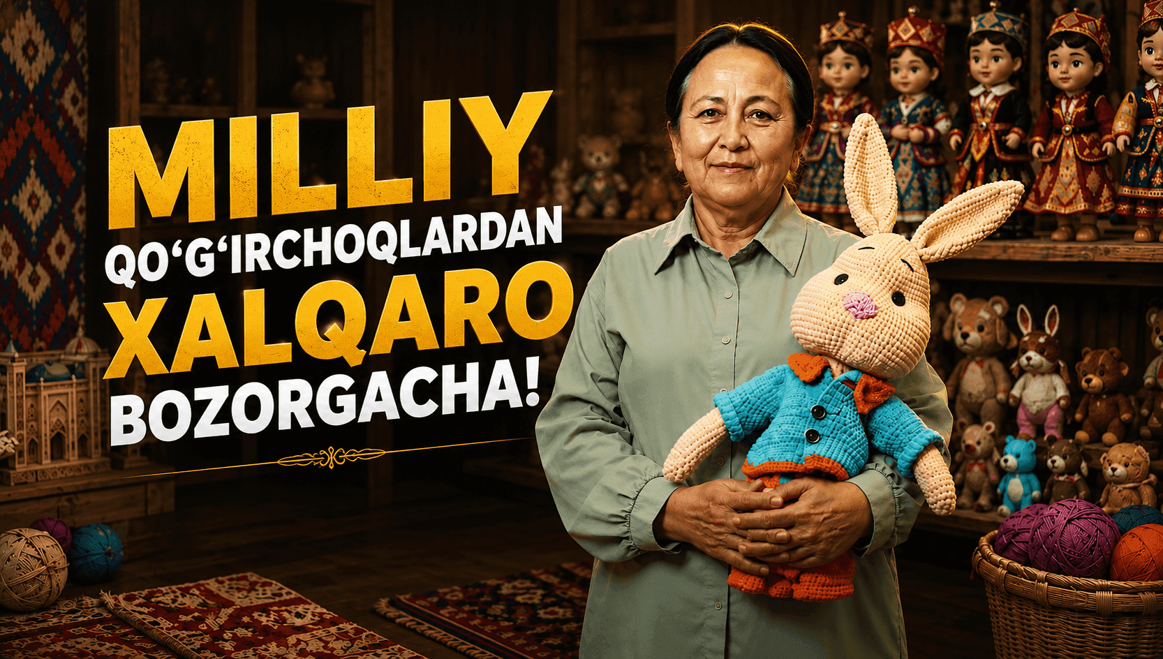 Namanganlik pedagogning milliy qo‘g‘irchoqlari xalqaro bozorda