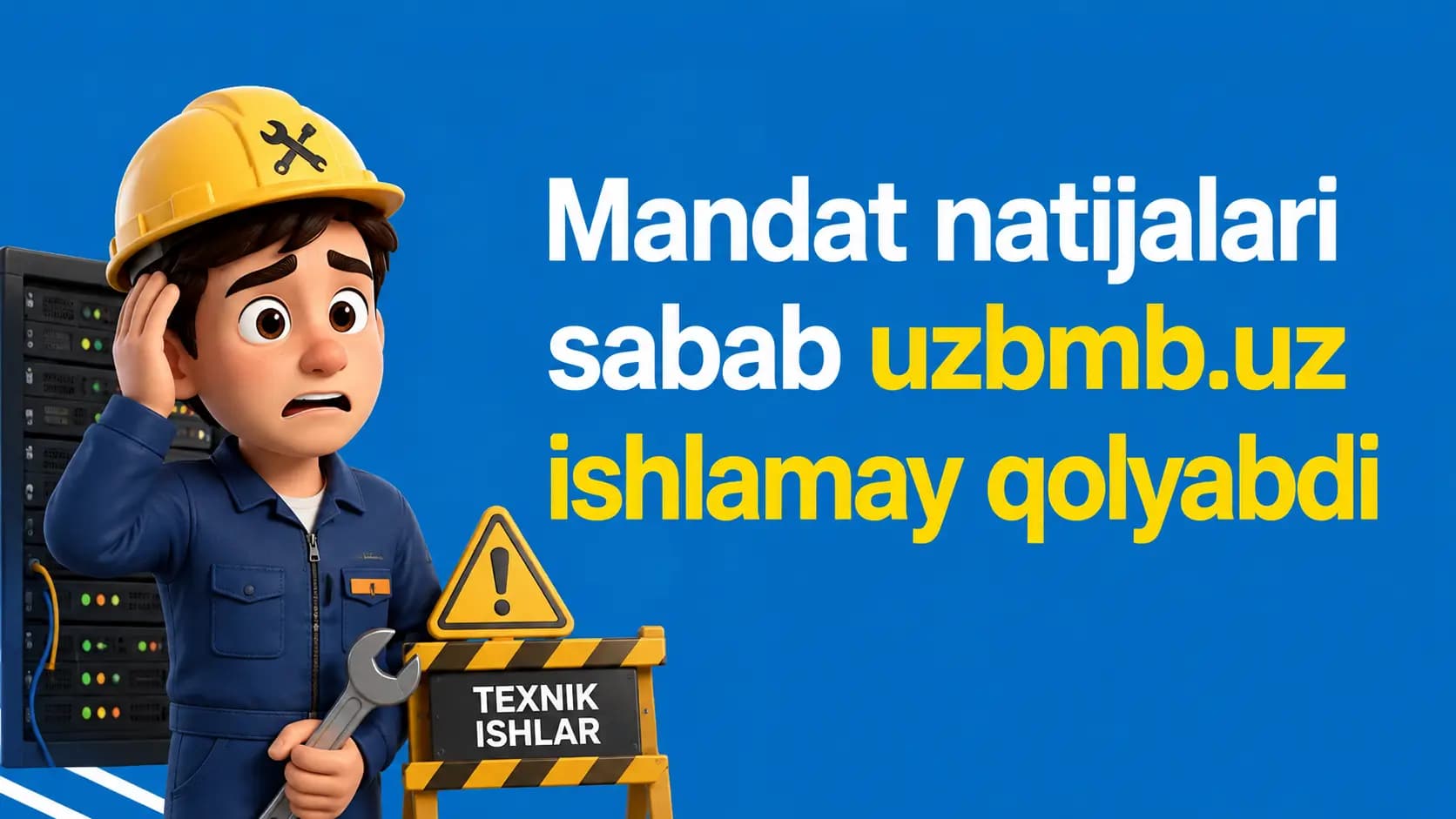 Mandat natijalari sabab uzbmb.uz sayti sekin ishlayapti