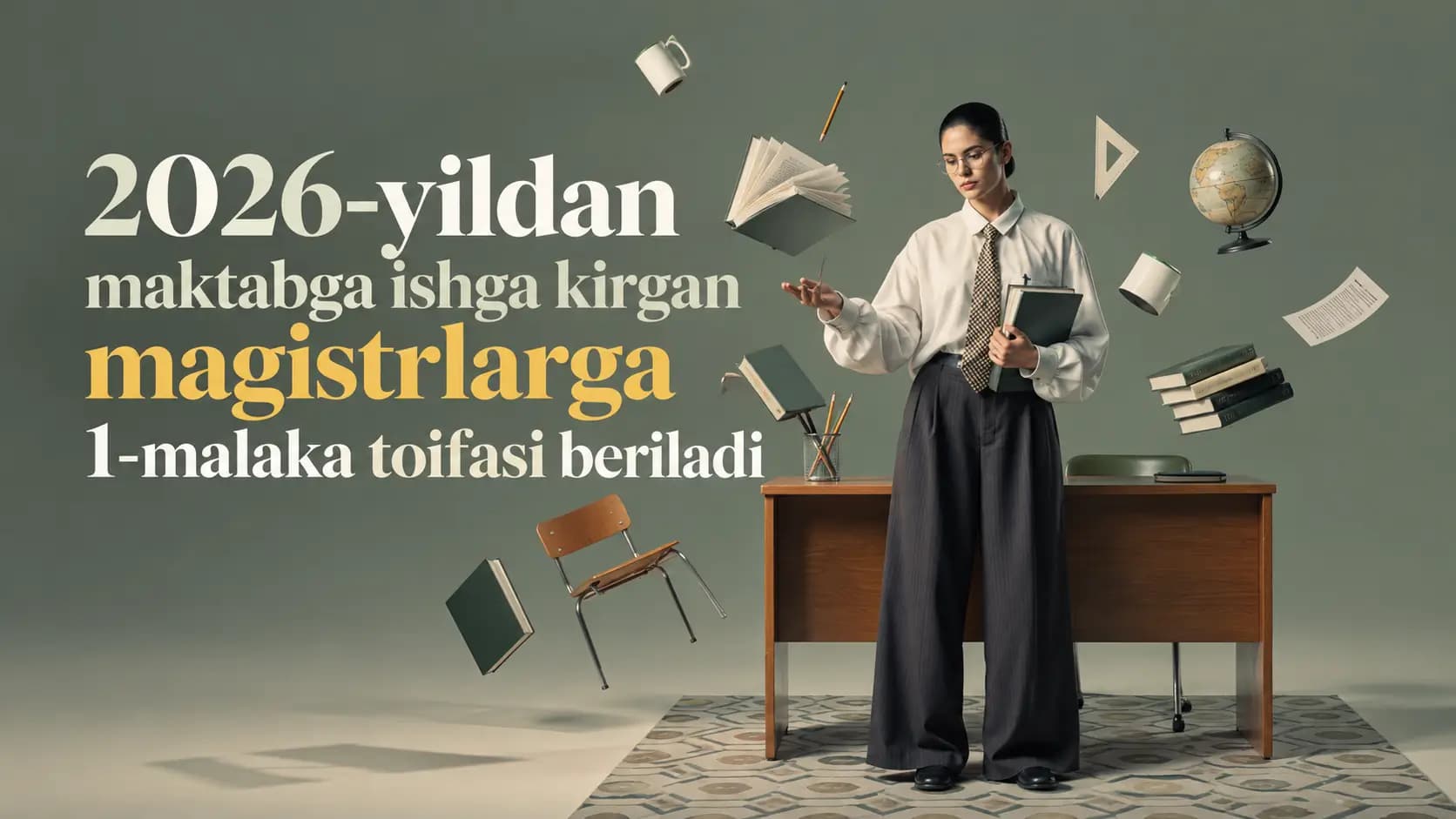 2026-yildan maktabga ishga kirgan magistrlarga 1-malaka toifasi beriladi
