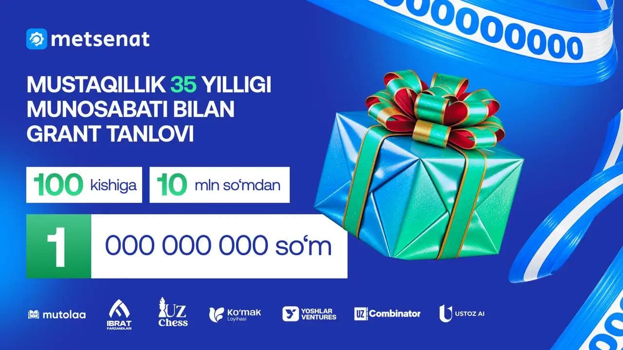 «Mustaqillik-35» granti 100 talabaning kontrakt to‘lovini qoplaydi