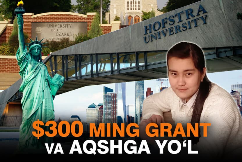 AQSh oliygohlariga 300 ming dollarlik grant yutgan o‘zbek qizi