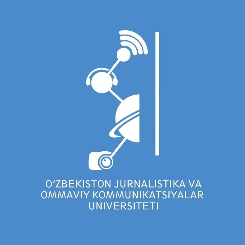 Oʼzbekiston jurnalistika va ommaviy kommunikatsiyalar universiteti logotipi