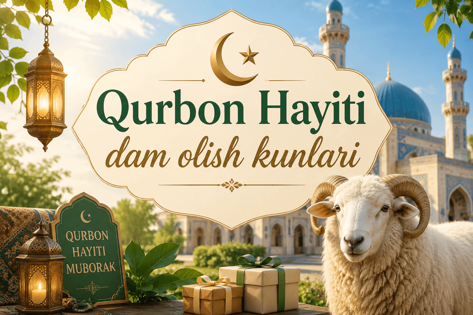 Qurbon hayitida ketma-ket 5 kun dam olinadi