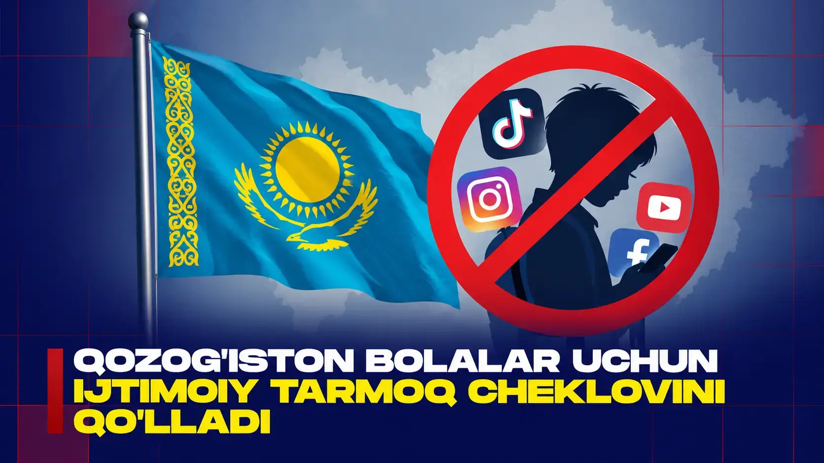 Qozog’iston prezidenti bolalar uchun ijtimoiy tarmoq cheklovini qo’lladi
